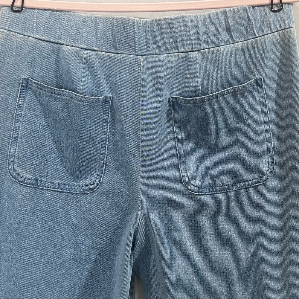 Denim & Co Stretch Denim Wide Leg Pant, Size Small - Picture 4 of 7